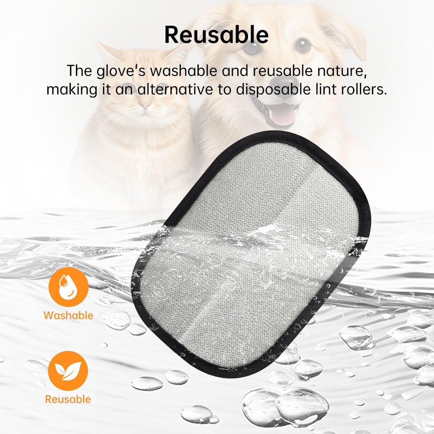 Pet Hair Remover Gloves - Easy Fur Cleaning for Dogs and Cats